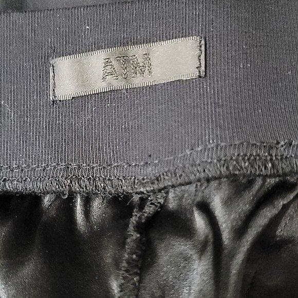 ATM Anthony Thomas Mellilo Silk Joggers Pants Black - Picture 6 of 9